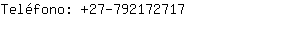 Teléfono: 27-79217....
