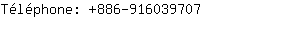 Téléphone: 886-91603....