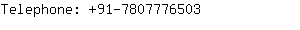 Telephone: 91-780777....