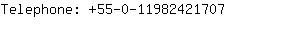 Telephone: 55-0-1198242....