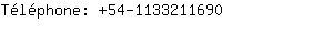 Téléphone: 54-113321....