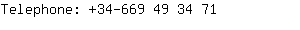 Telephone: 34-669 49 3....