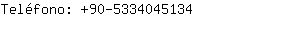 Teléfono: 90-533404....