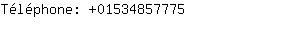 Tlphone: 0153485....