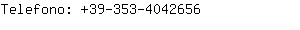 Telefono: 39-353-404....