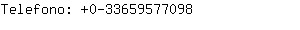 Telefono: 0-3365957....