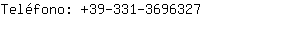 Teléfono: 39-331-369....