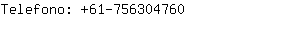 Telefono: 61-75630....