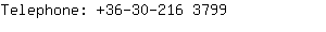Telephone: 36-30-216 ....