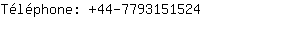 Téléphone: 44-779315....