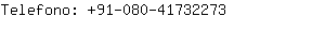 Telefono: 91-080-4173....