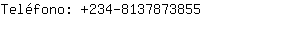 Teléfono: 234-813787....