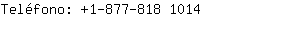 Teléfono: 1-877-818 ....