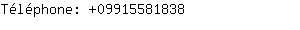 Téléphone: 0991558....