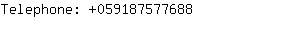 Telephone: 05918757....