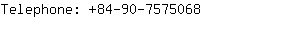 Telephone: 84-90-757....