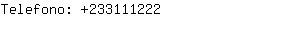 Telefono: 23311....