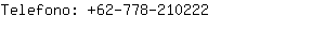 Telefono: 62-778-21....