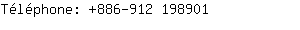 Tlphone: 886-912 19....