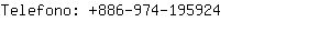 Telefono: 886-974-19....