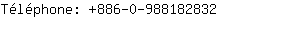 Tlphone: 886-0-98818....