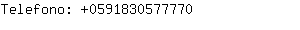 Telefono: 059183057....