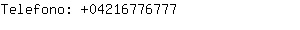 Telefono: 0421677....