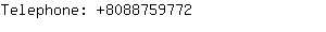 Telephone: 808875....