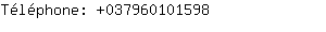 Tlphone: 03796010....