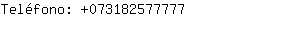 Telfono: 07318257....