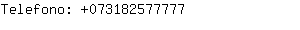 Telefono: 07318257....