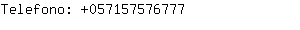 Telefono: 05715757....