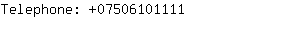 Telephone: 0750610....