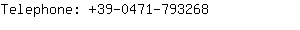 Telephone: 39-0471-79....