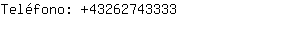 Teléfono: 4326274....