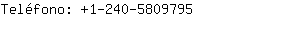 Teléfono: 1-240-580....