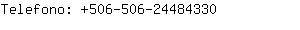 Telefono: 506-506-2448....