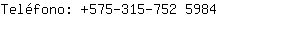 Telfono: 575-315-752 ....