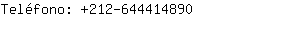 Telfono: 212-64441....