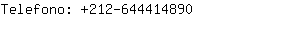 Telefono: 212-64441....