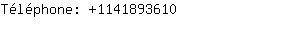 Téléphone: 114189....