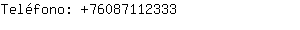 Teléfono: 7608711....