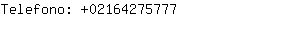 Telefono: 0216427....