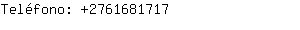 Teléfono: 276168....