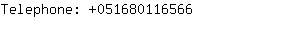 Telephone: 05168011....