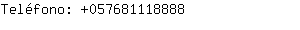 Teléfono: 05768111....