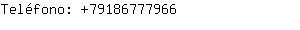 Teléfono: 7918677....