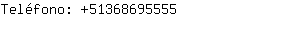 Teléfono: 5136869....