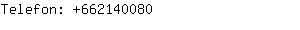 Telefon: 66214....