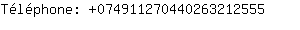 Tlphone: 07491127044026321....